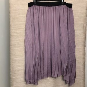 Flowy Lavender Midi Skirt